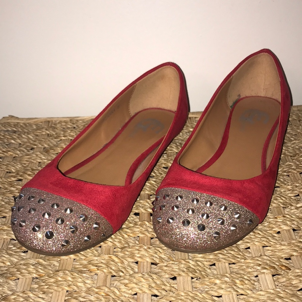 Barely worn studded sparkle shoes